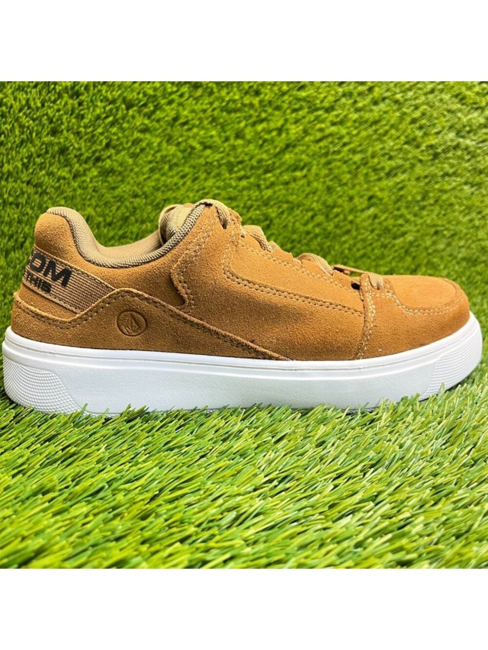Volcom Evolve Mens Size 7 Brown White Suede Composite Toe Safety Work Shoes